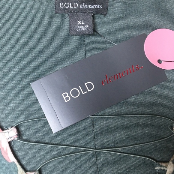 BOLD Elements Floral Long Sleeve Lace Up Dress - Picture 6 of 8